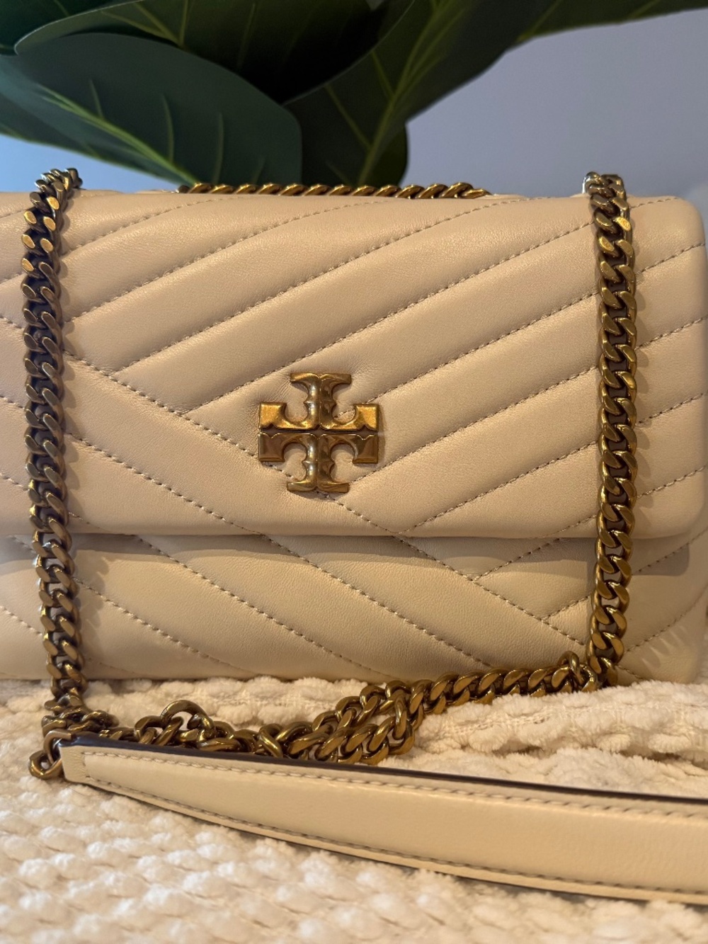 Tory Burch Kira Chevron New Cream